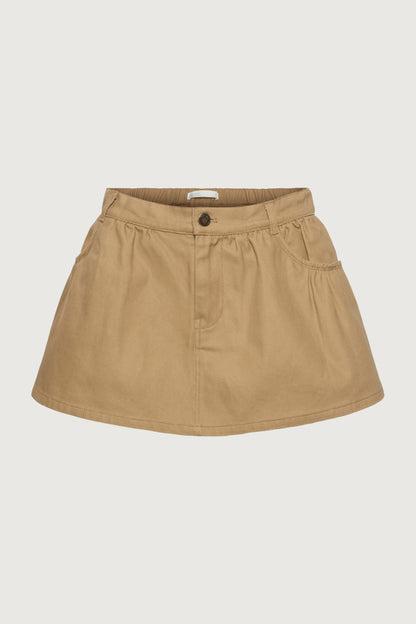 MINI CANVAS PLEATED SKORT