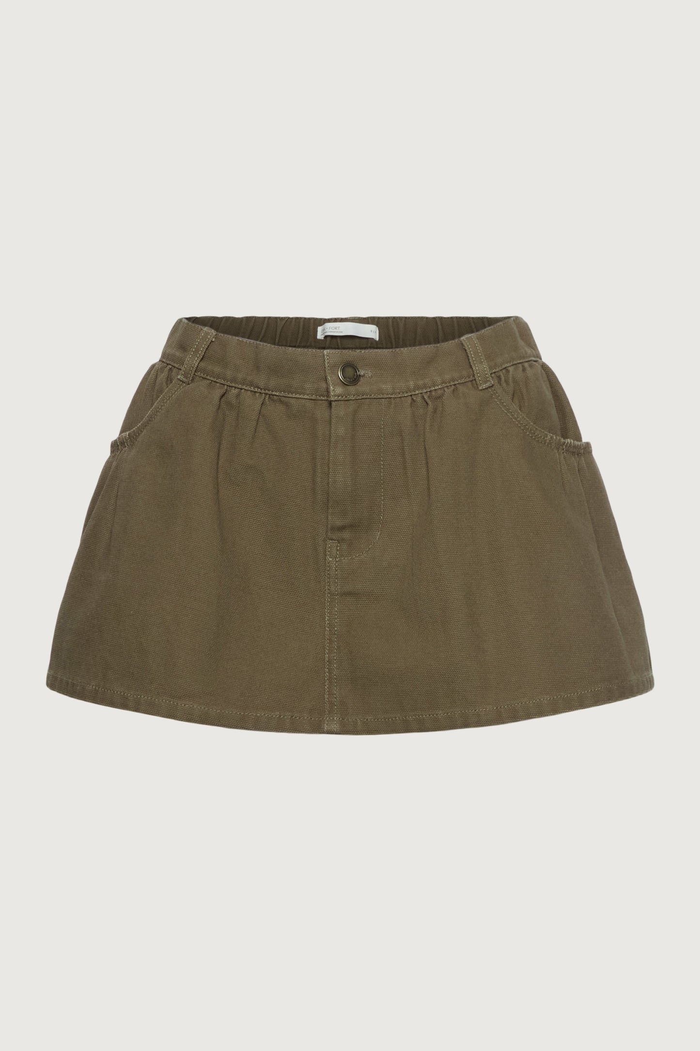 MINI CANVAS PLEATED SKORT