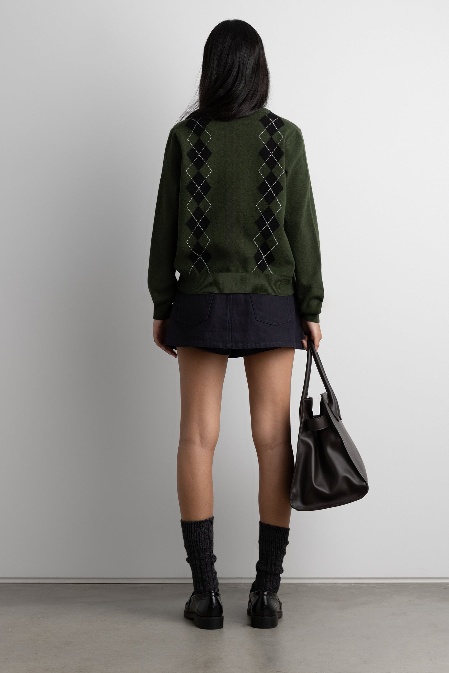MINI CANVAS PLEATED SKORT