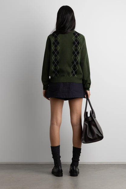 MINI CANVAS PLEATED SKORT