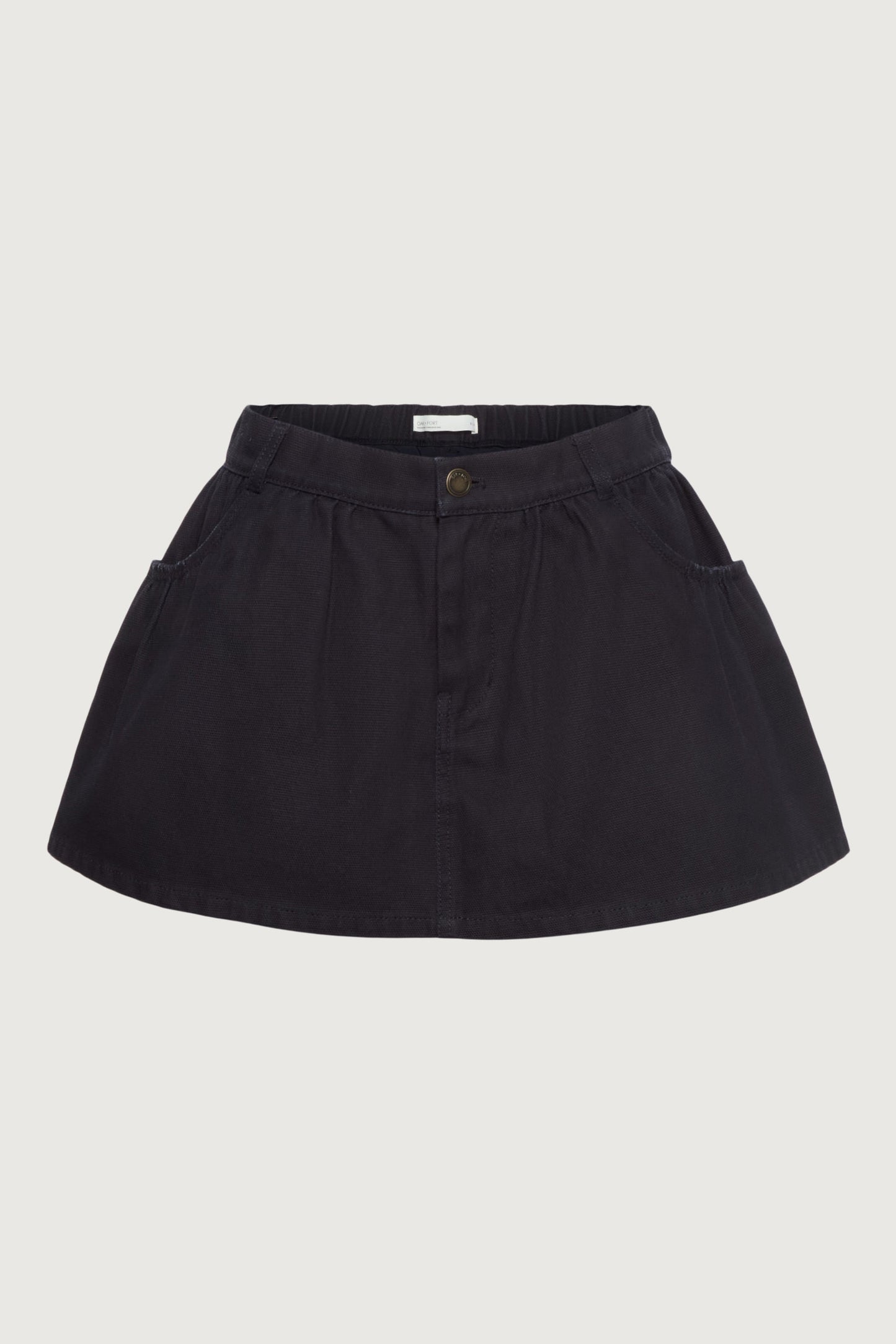 MINI CANVAS PLEATED SKORT