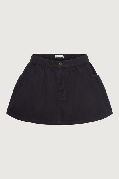 MINI CANVAS PLEATED SKORT
