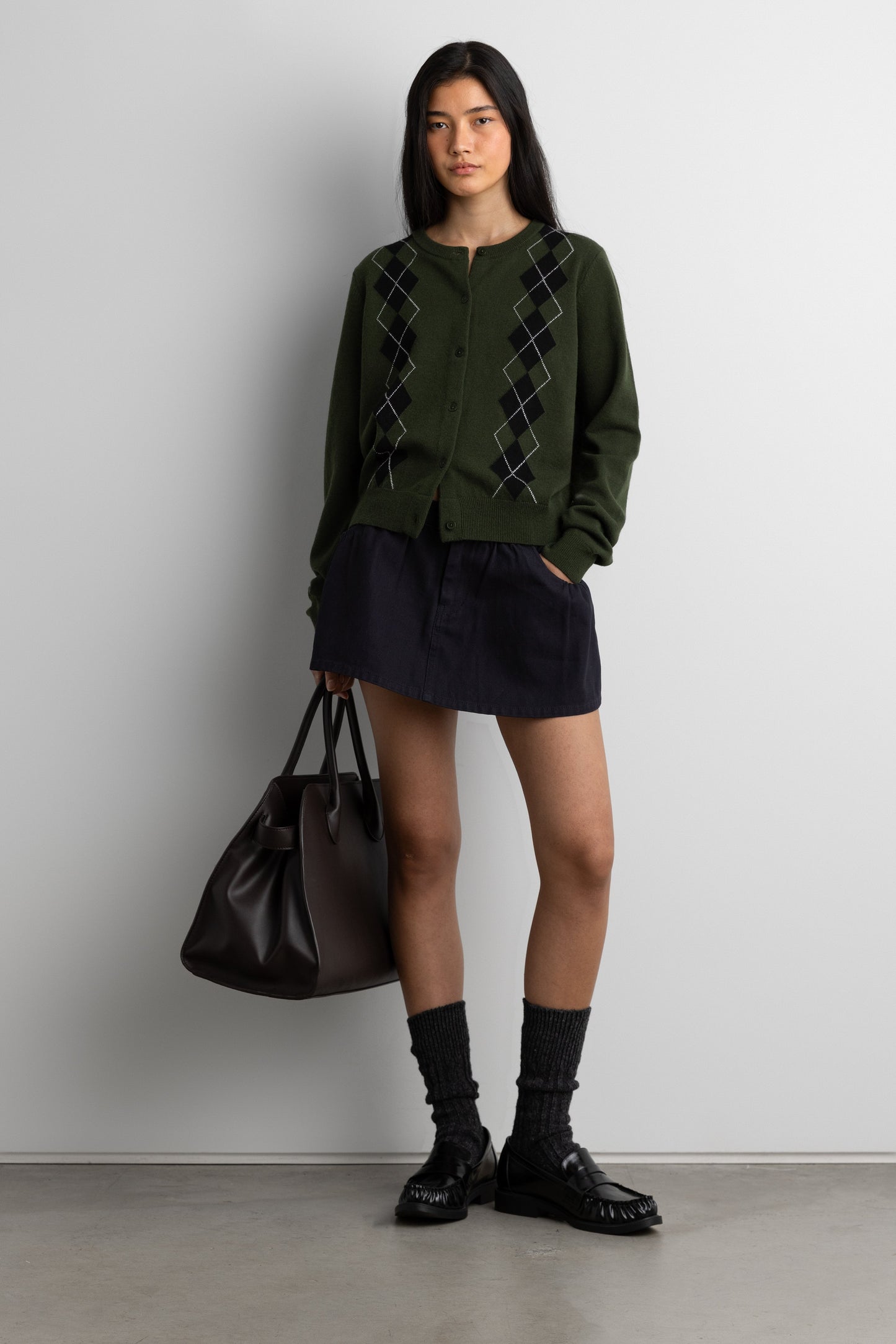 MINI CANVAS PLEATED SKORT