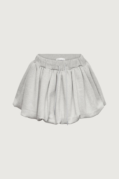 MINI BUBBLE HEM FLEECE SKIRT