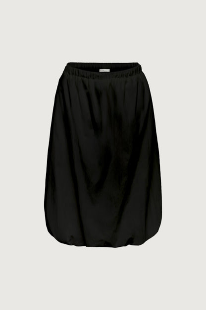 BUBBLE HEM MIDI SKIRT WITH DRAWSTRING