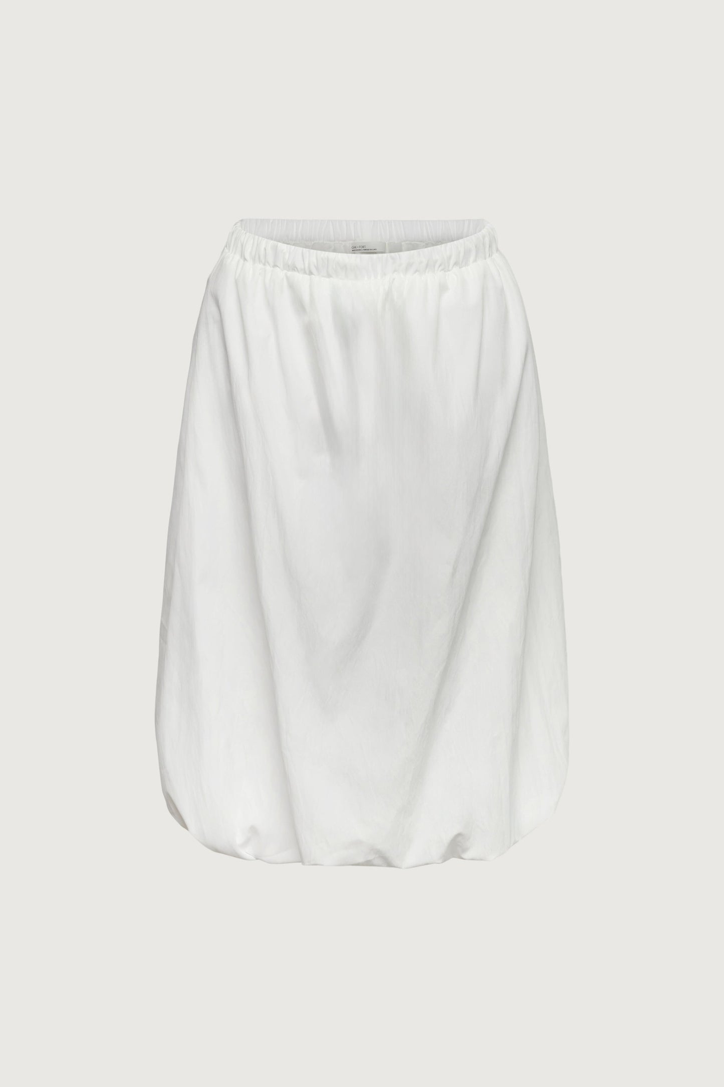 BUBBLE HEM MIDI SKIRT WITH DRAWSTRING