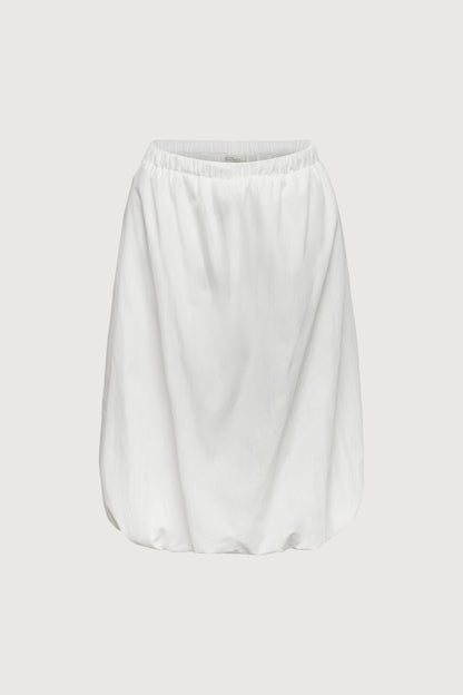 BUBBLE HEM MIDI SKIRT WITH DRAWSTRING