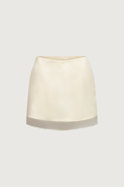 SHEER LAYERED MINI SKIRT