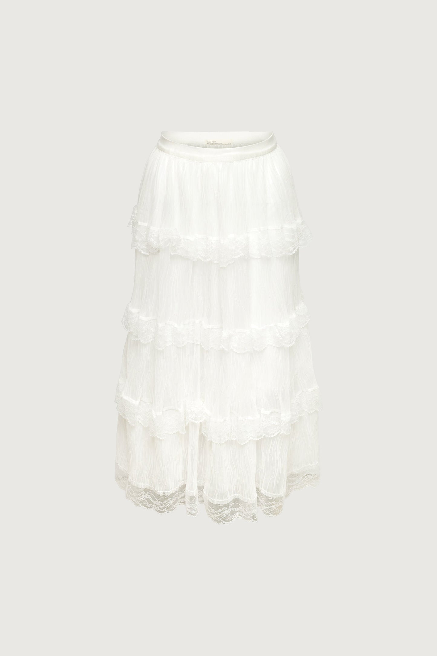 TIERED RUFFLE MAXI SKIRT