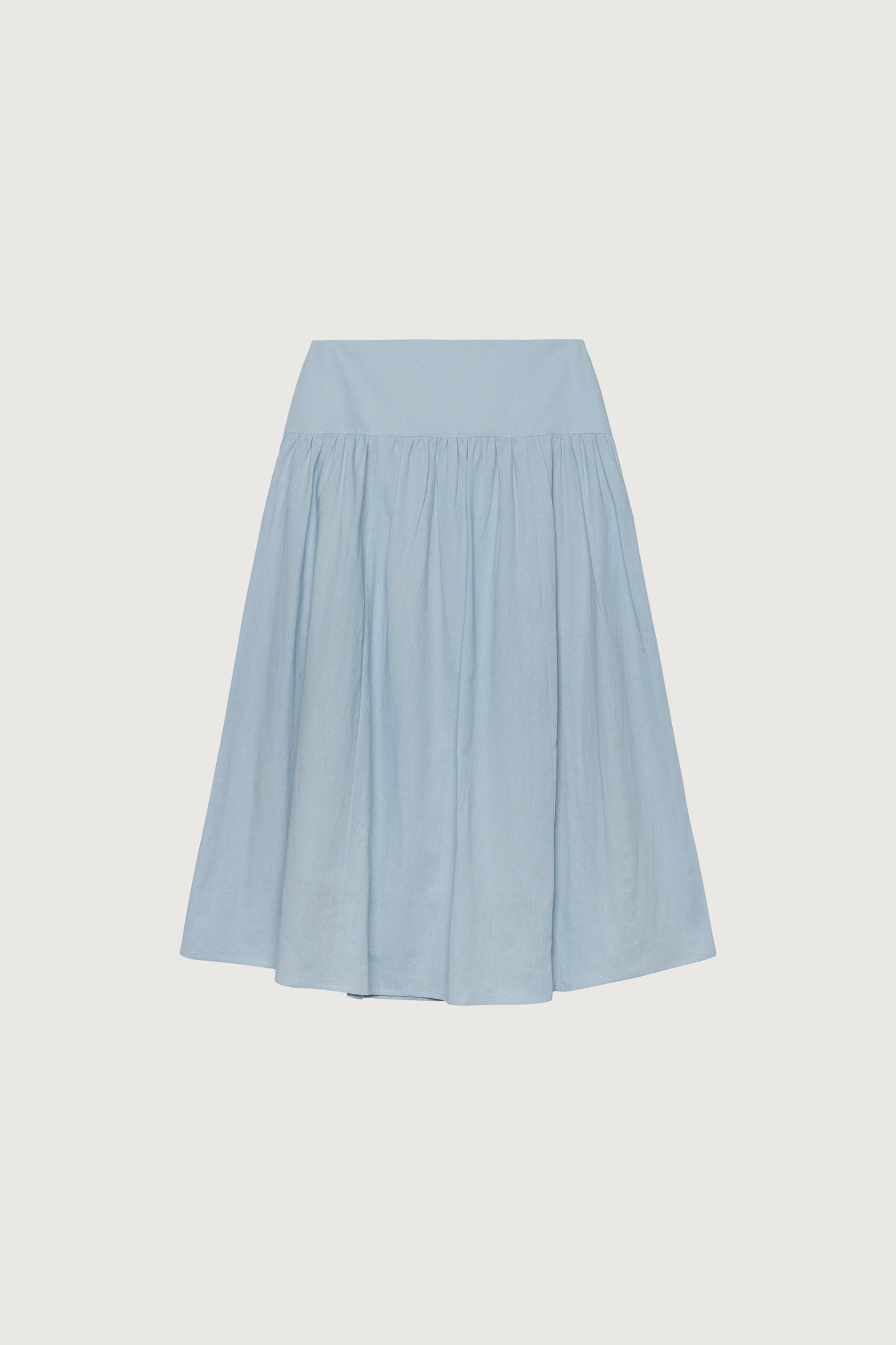 LINEN MIDI SKIRT