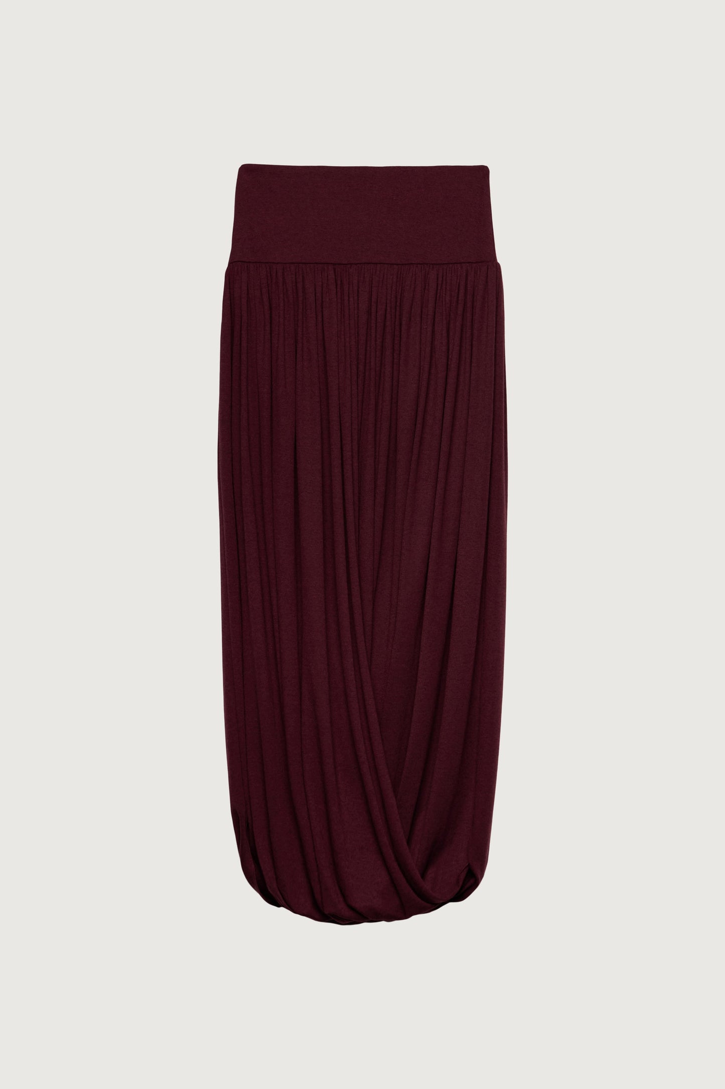 DRAPED MIDI SKIRT