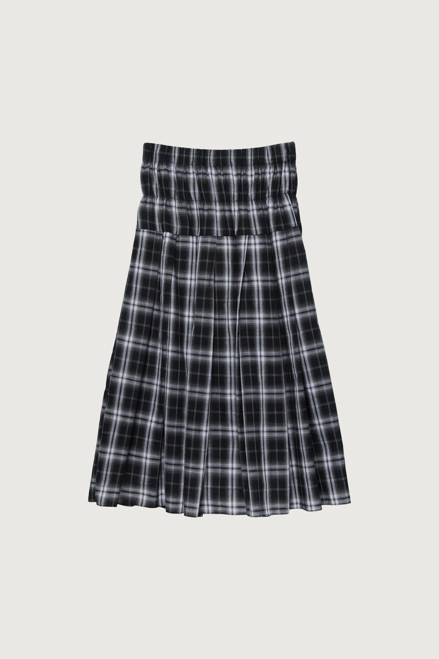 PLAID MIDI SKIRT