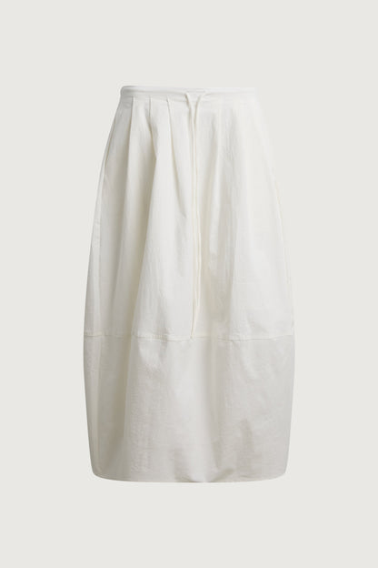 PINTUCKED MAXI SKIRT