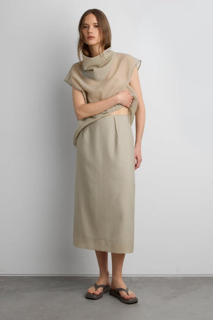 H-LINE MIDI SKIRT