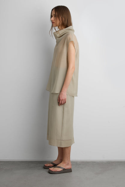 H-LINE MIDI SKIRT