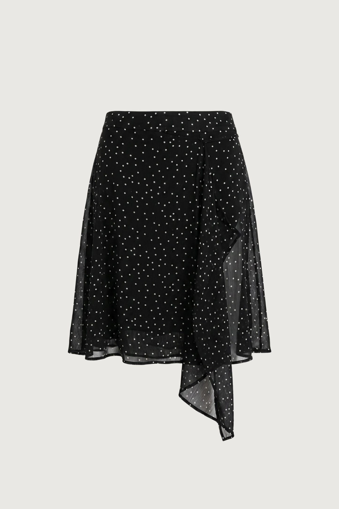 POLKA DOT WRAP MIDI SKIRT