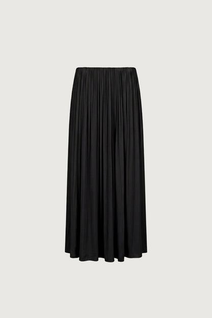 WRINKLE EFFECT MAXI SKIRT