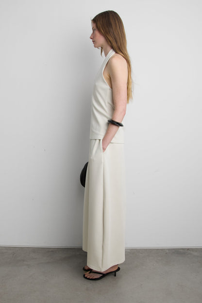 JERSEY SKIRT WITH PINTUCK DETAIL