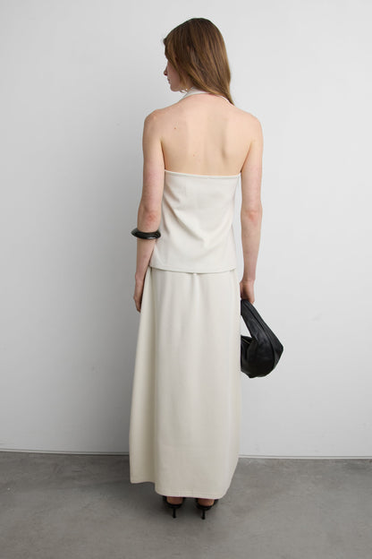 JERSEY SKIRT WITH PINTUCK DETAIL