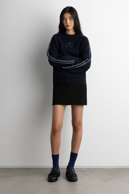 EMBROIDERED OAK SPORT SWEATER
