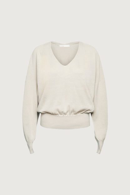 3D KNIT V-NECK SWEATER
