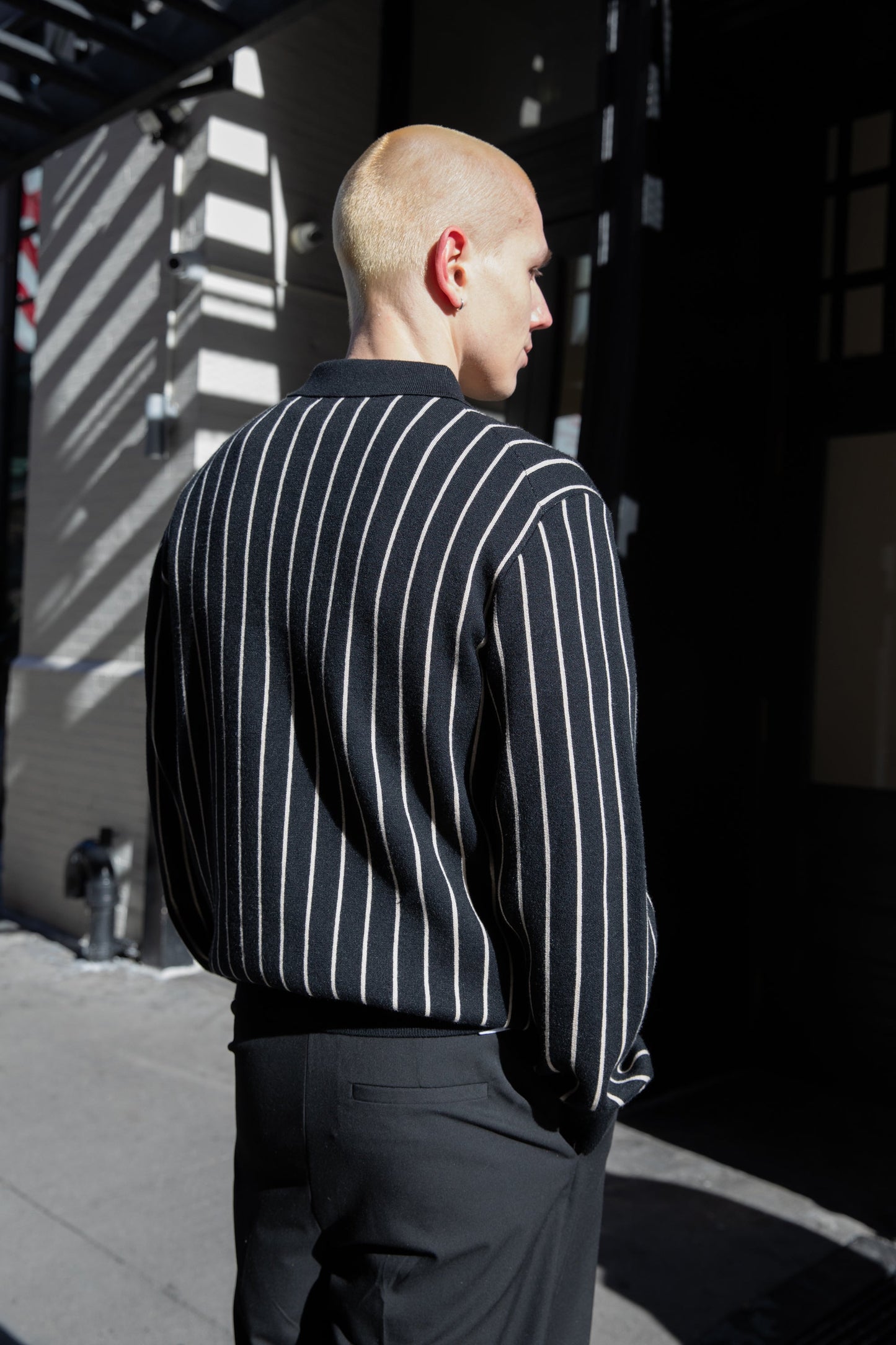 STRIPED RUGBY SWEATER