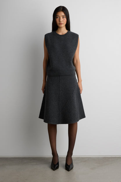 BOILED WOOL SWEATER VEST
