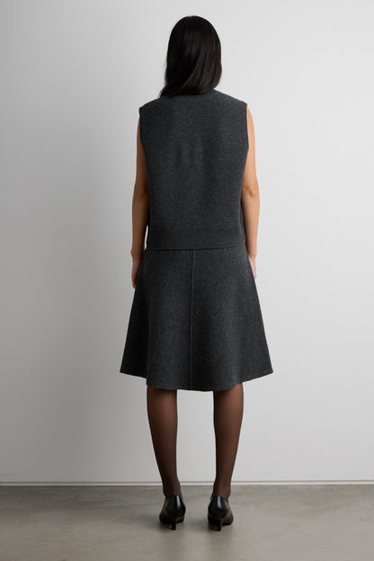 BOILED WOOL SWEATER VEST