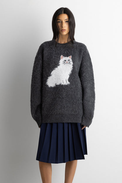 CAT CREWNECK SWEATER