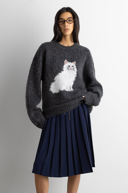 CAT CREWNECK SWEATER