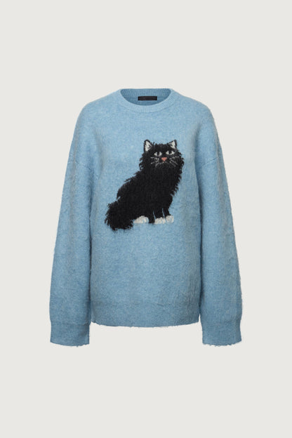 CAT CREWNECK SWEATER