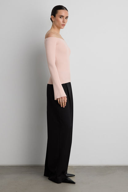RIBBED OFF THE SHOULDER TOP