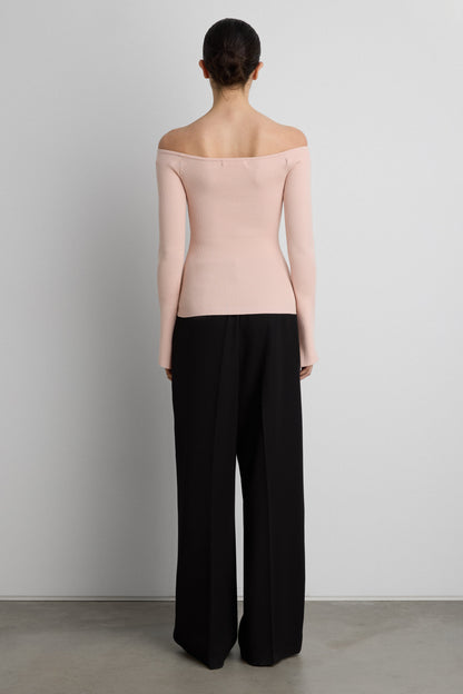 RIBBED OFF THE SHOULDER TOP