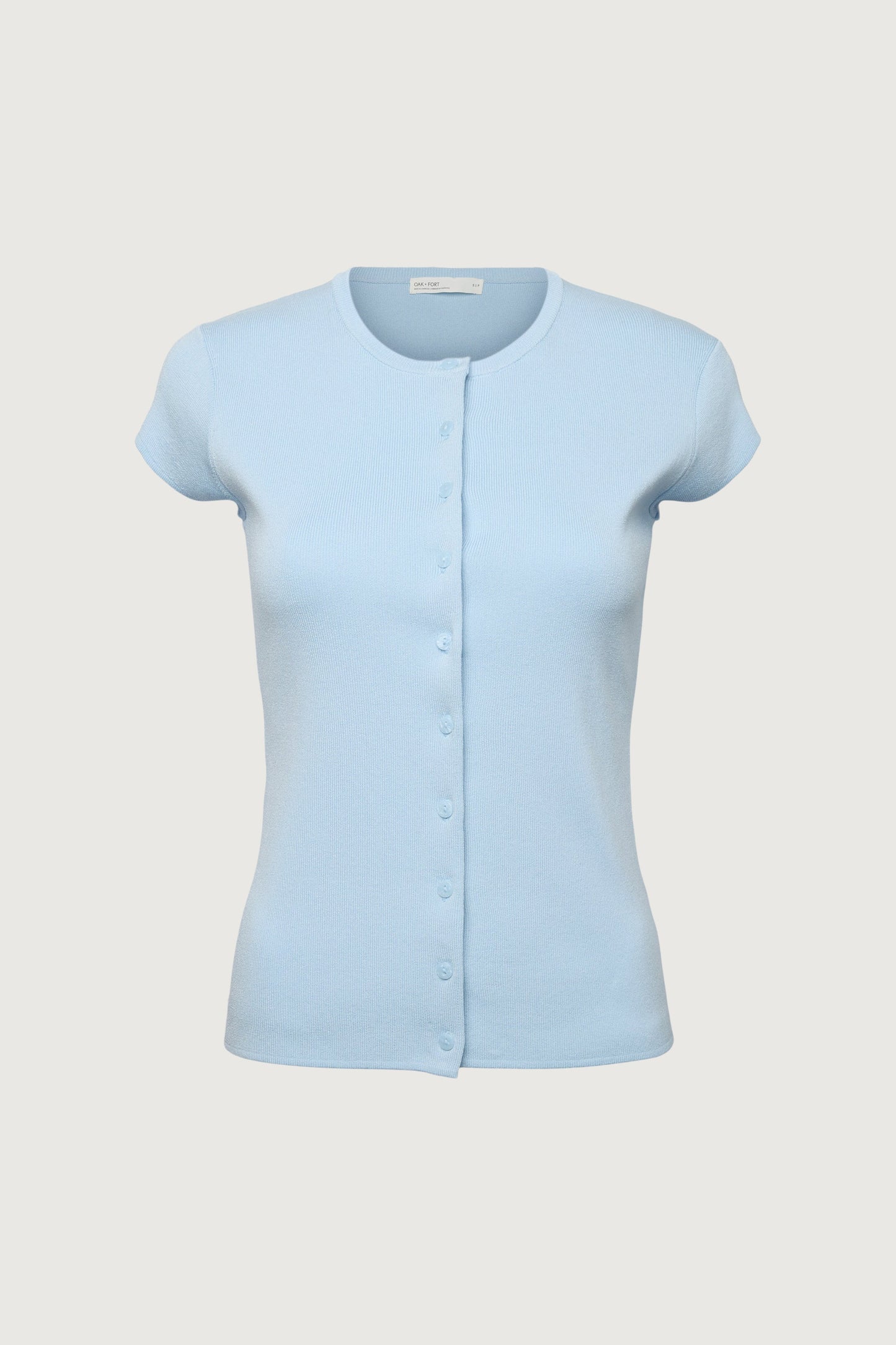 CAP SLEEVE BUTTON FRONT SWEATER