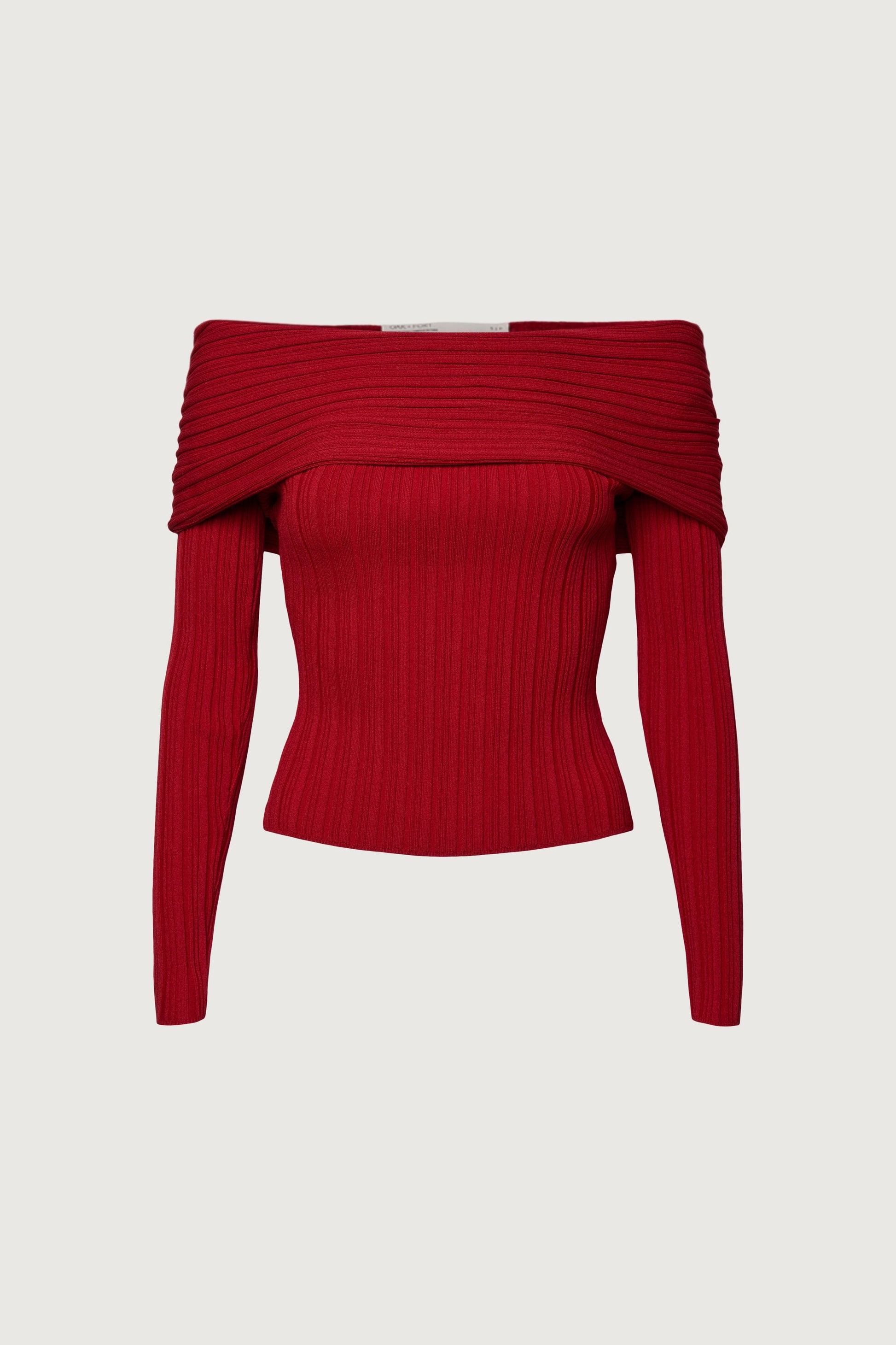 RIBBED OFF THE SHOULDER SWEATER
