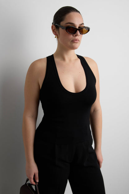 KNIT FORM RACERBACK TANK TOP