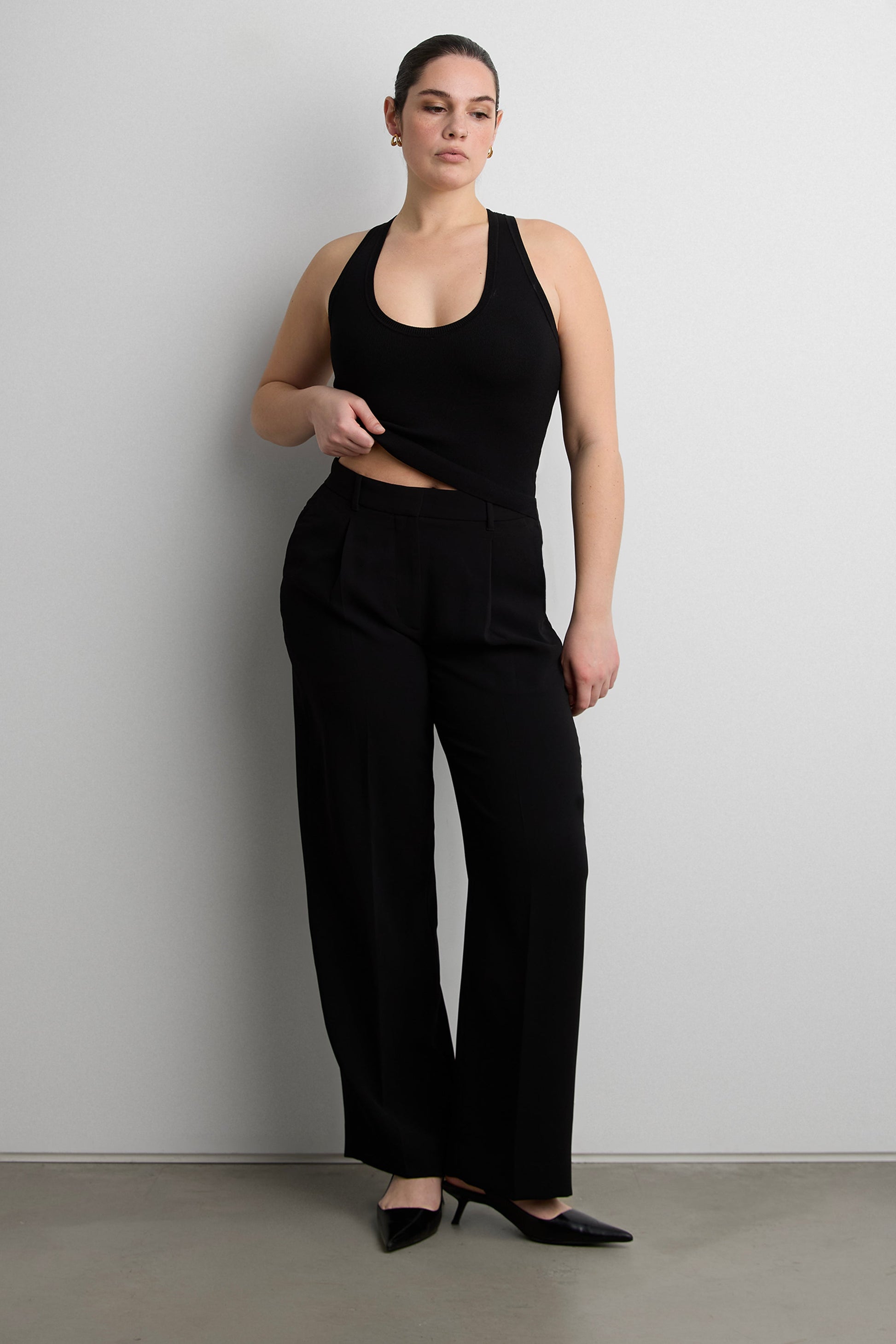 KNIT FORM RACERBACK TANK TOP