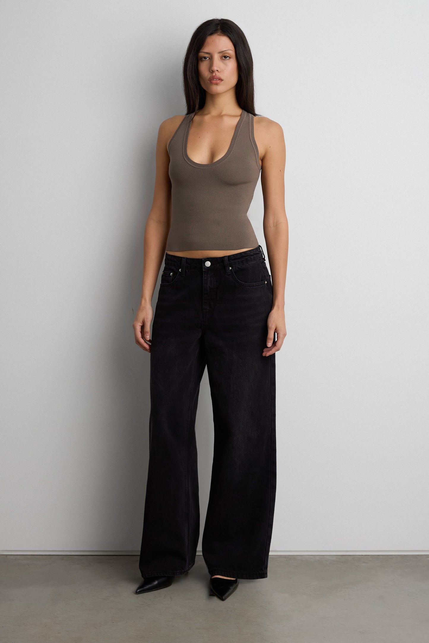 KNIT FORM RACERBACK TANK TOP