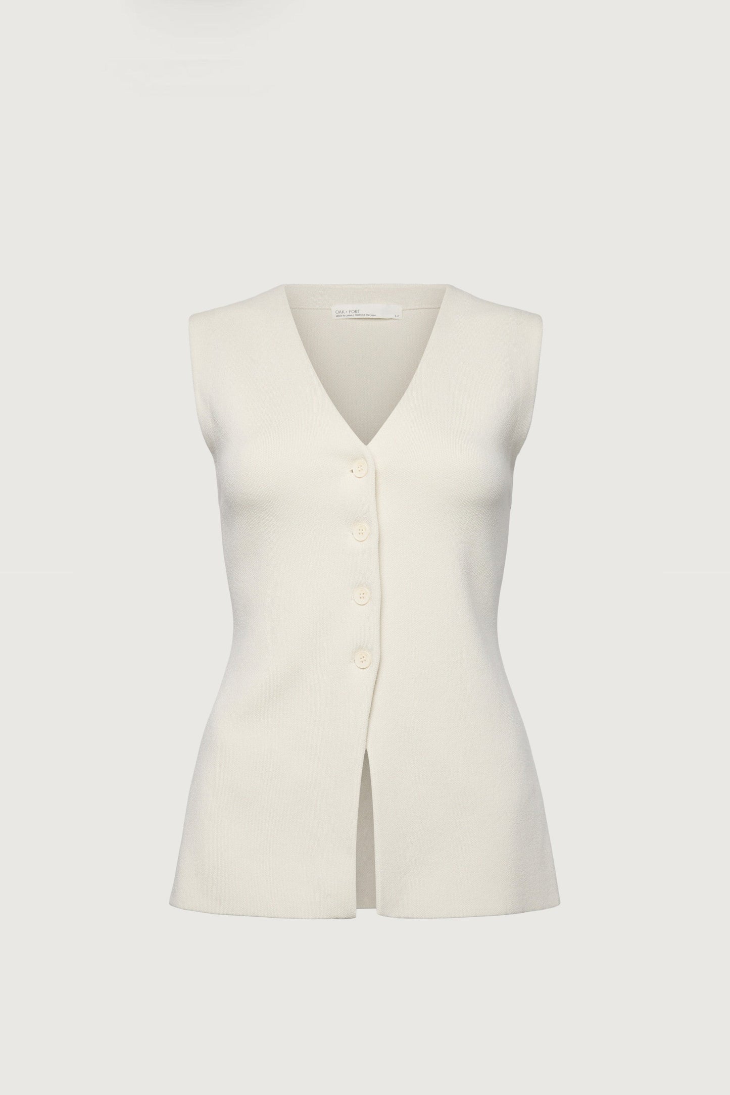 KNIT CINCHED WAIST BUTTON UP TOP