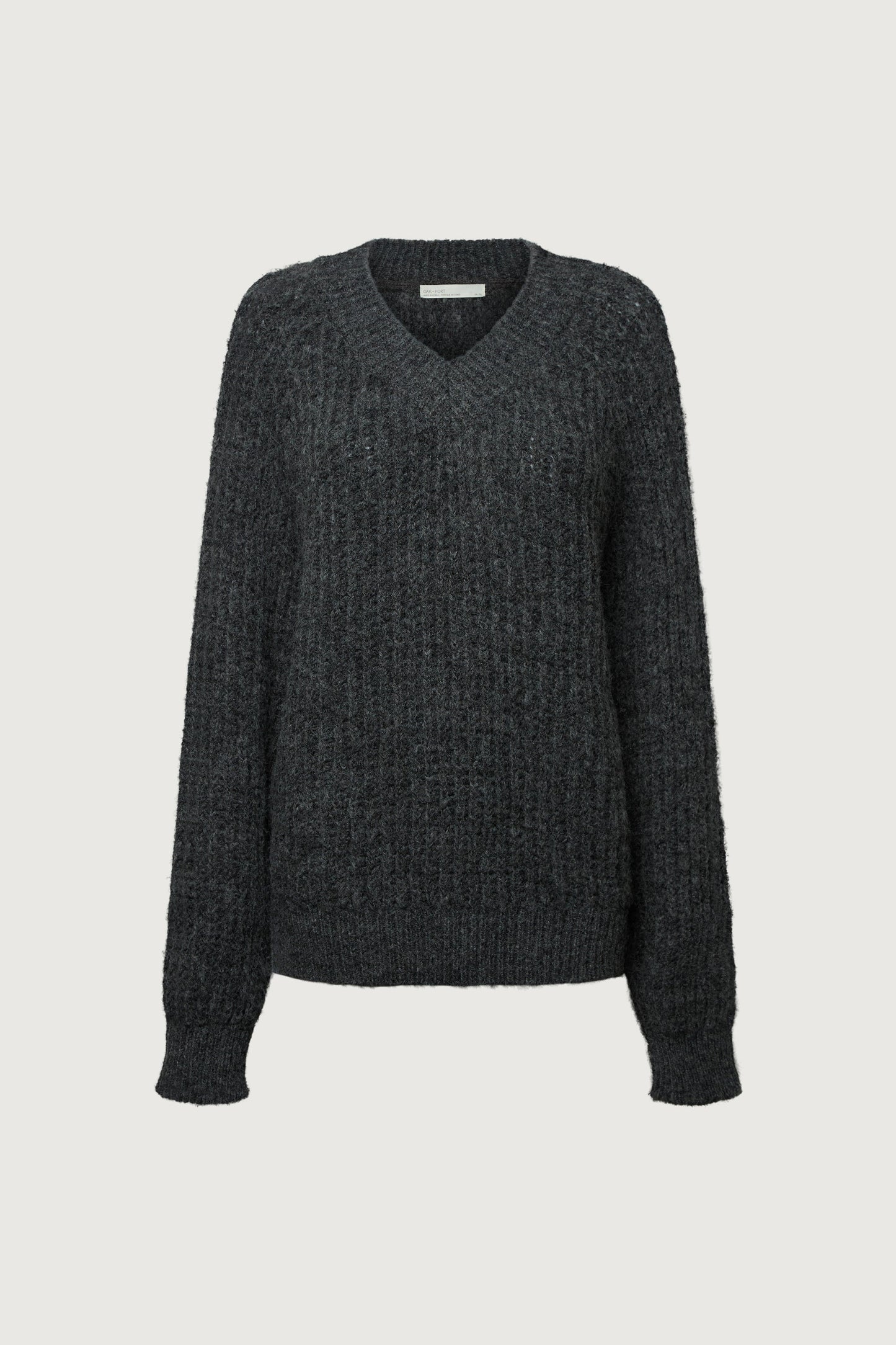 OVERSIZED RAGLAN RIBBED KNIT SWEATER