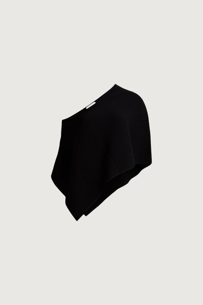 KNIT CAPE PONCHO