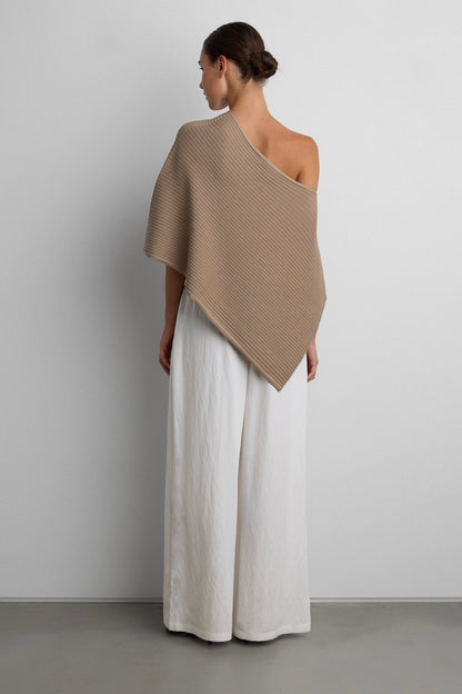 KNIT CAPE PONCHO