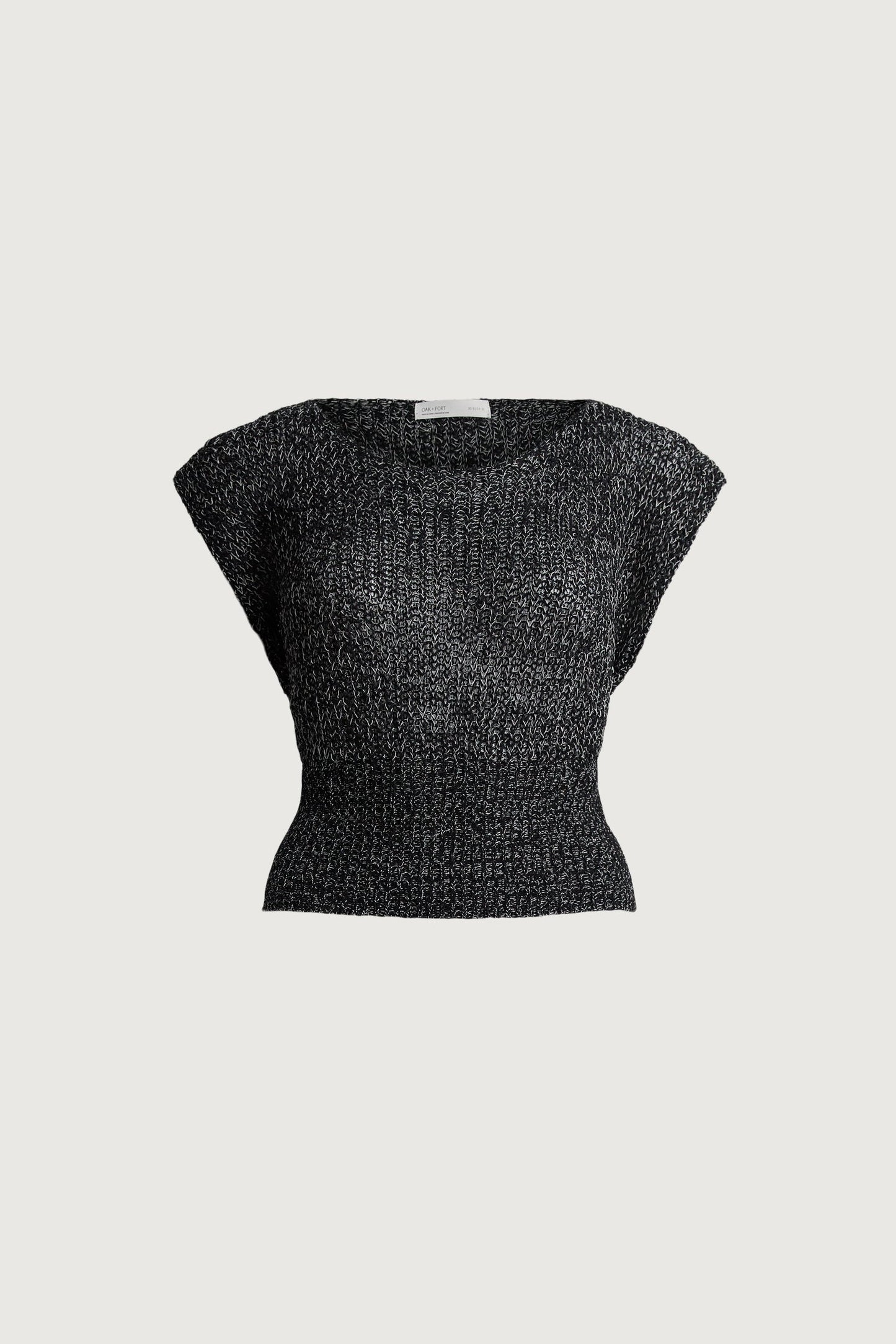 ASYMMETRICAL OFF-SHOULDER KNIT TOP