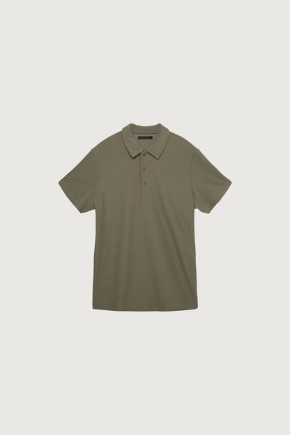 RIBBED POLO T-SHIRT