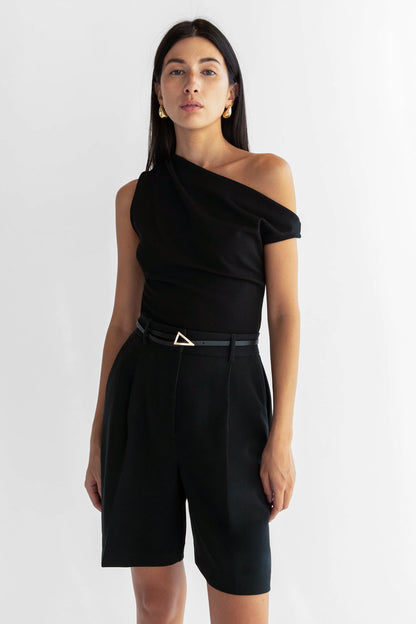 ASYMMETRIC OFF THE SHOULDER TANK