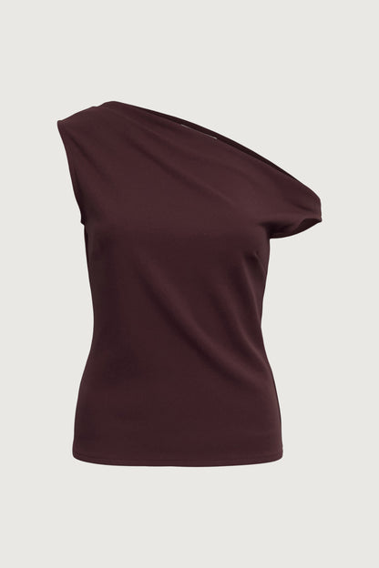 ASYMMETRIC OFF THE SHOULDER TANK