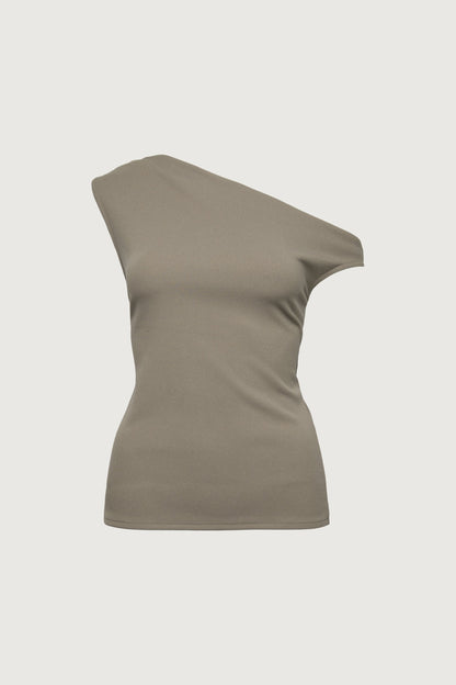 ASYMMETRIC OFF THE SHOULDER TANK