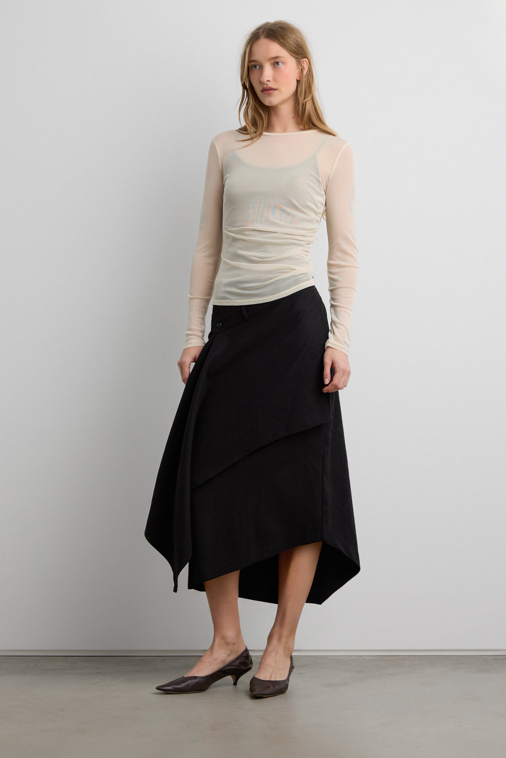 MESH LONG SLEEVE TOP
