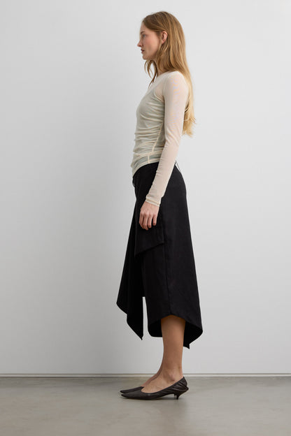 MESH LONG SLEEVE TOP