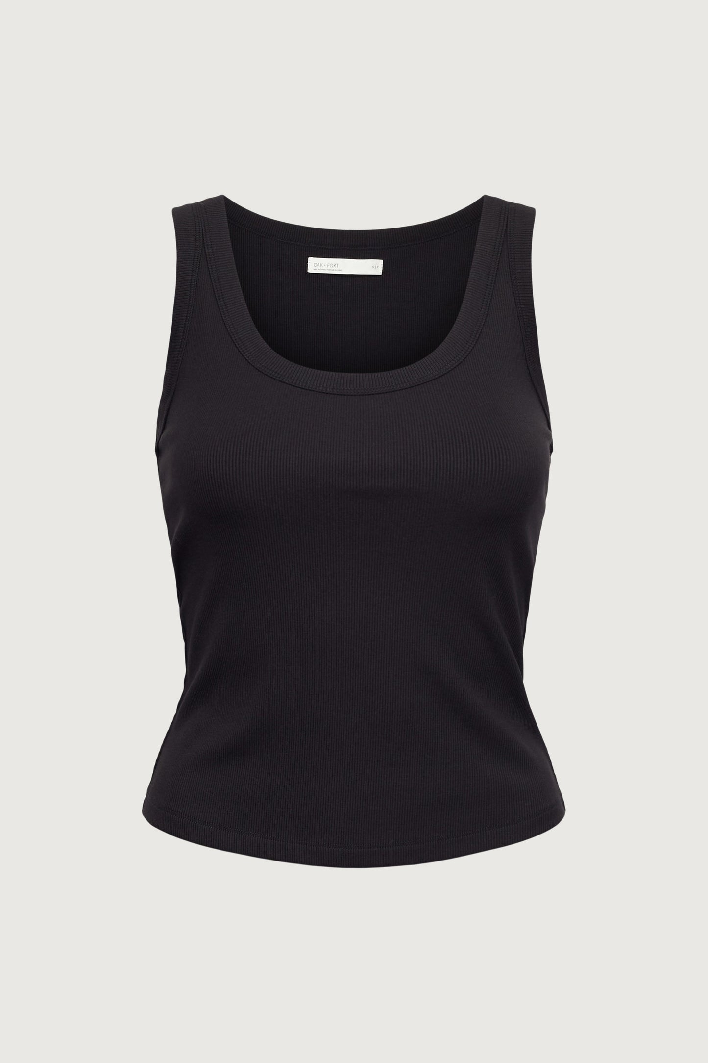 RIBBED MODAL SCOOP NECK TANK TOP